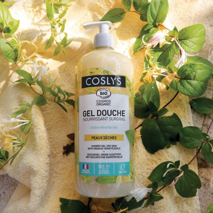 Gel douche nourrissant surgras chèvrefeuille certifié bio (1L)