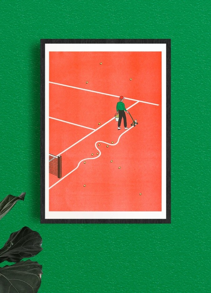 Affiche Simon Bailly - Roland Garros