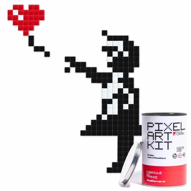 Pixel Art - La Fille Au Ballon