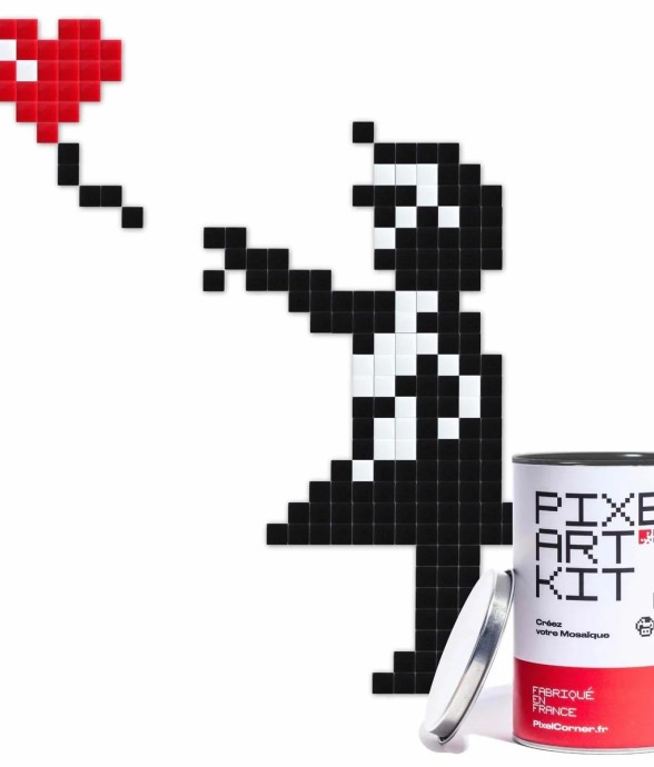 Pixel Art - La Fille Au Ballon