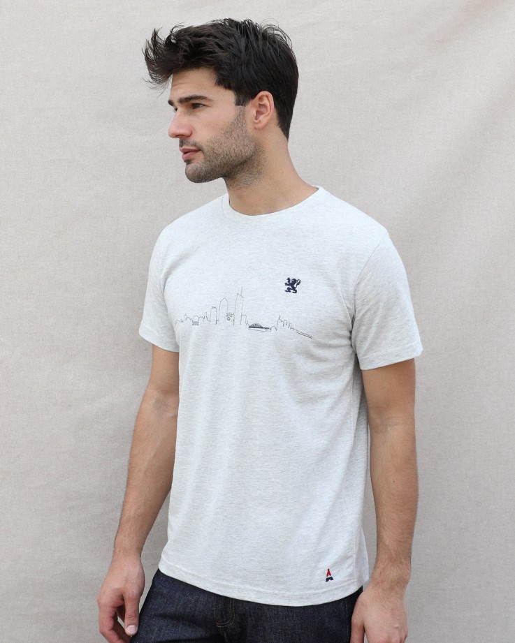 Tee-shirt Skyline Maison FT x Ville de Lyon Coton bio