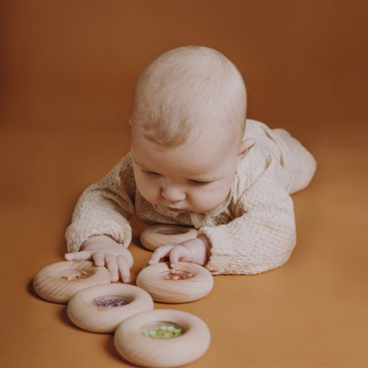Hochet sensoriel Donut, Fruits