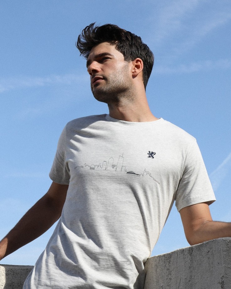 Tee-shirt Skyline Maison FT x Ville de Lyon Coton bio