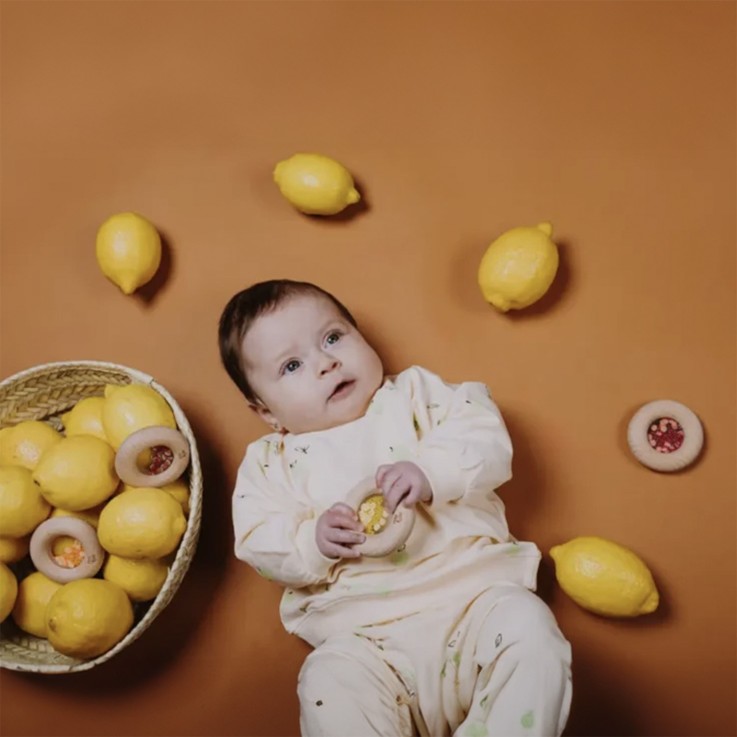 Hochet sensoriel Donut, Fruits