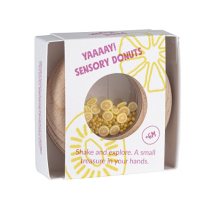 Hochet sensoriel Donut, Fruits