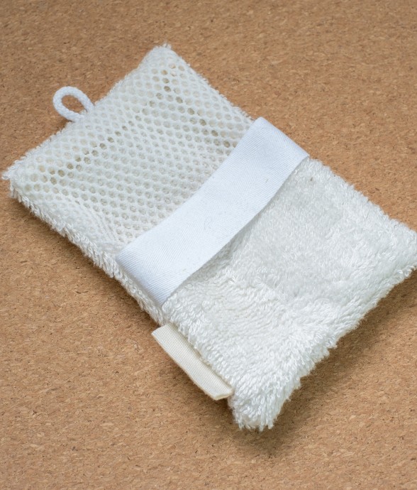 Gant de toilette 2en1