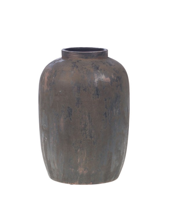 Vase Etna H40 cm noir en...