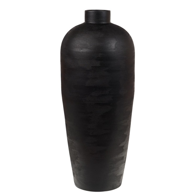 Vase Baki Noir 80 cm en terre cuite