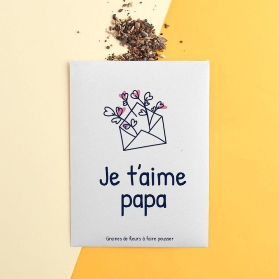 Sachet message - Papa je t'aime