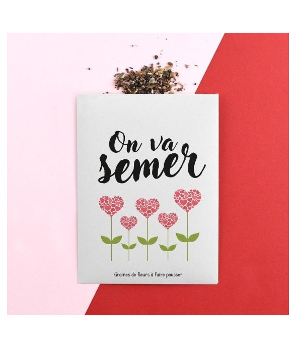 Sachet message - On va semer !