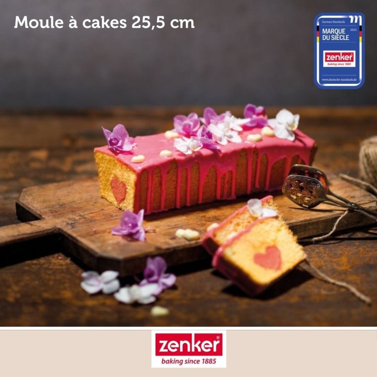 Lot de 2 moules à cakes 25,5 x 11,2 cm Zenker Silver