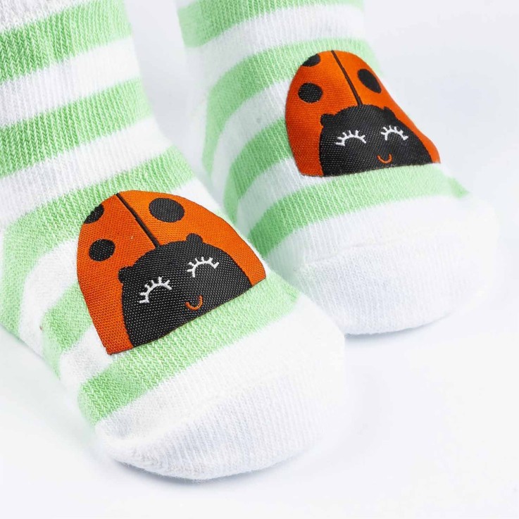 Lot de 3 paires de chaussettes rayées pastel