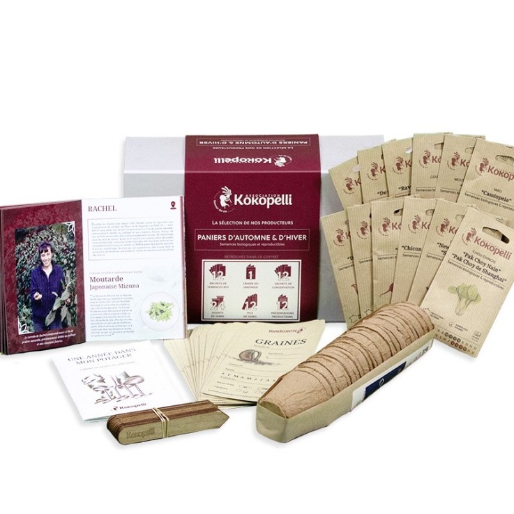 Coffret de graines Bio Paniers d'automne & d'hiver - La sélection des producteurs