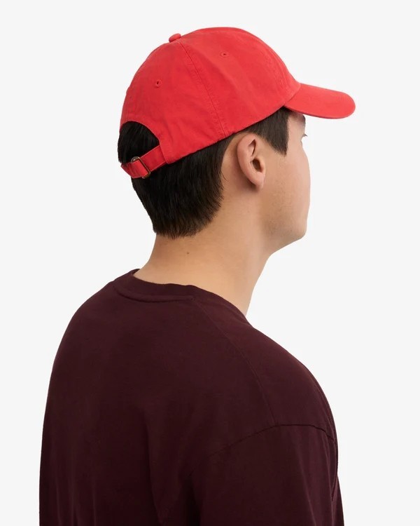 Casquette Red Tangerine en Coton Bio