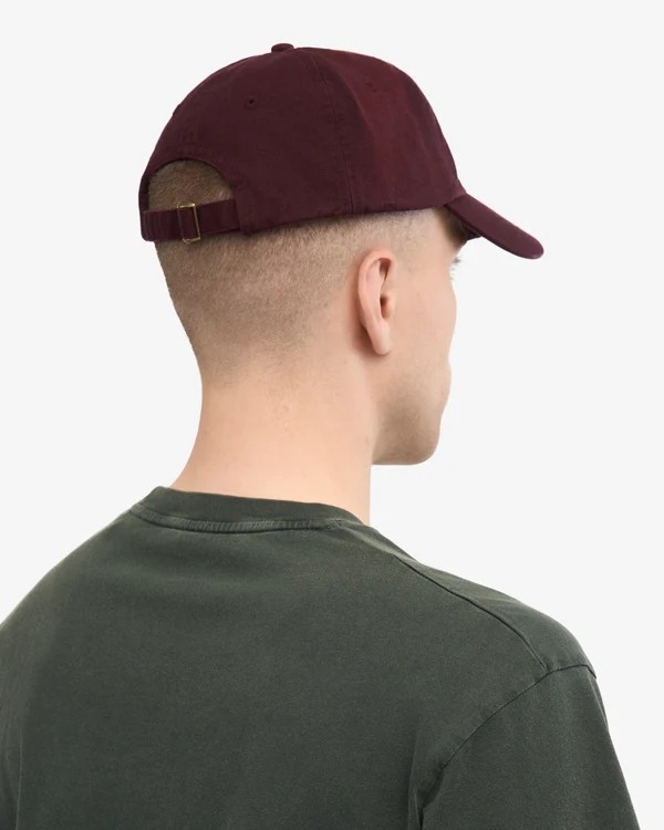 Casquette Oxblood Red en Coton Bio