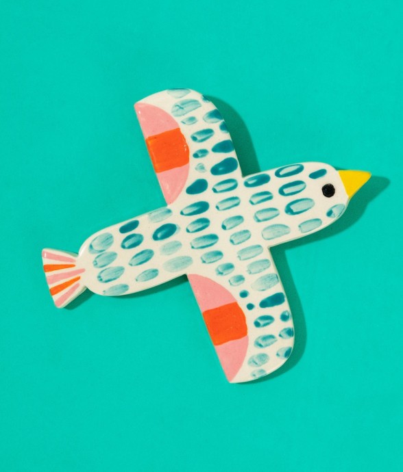Céramique Oiseau Bird Teal...