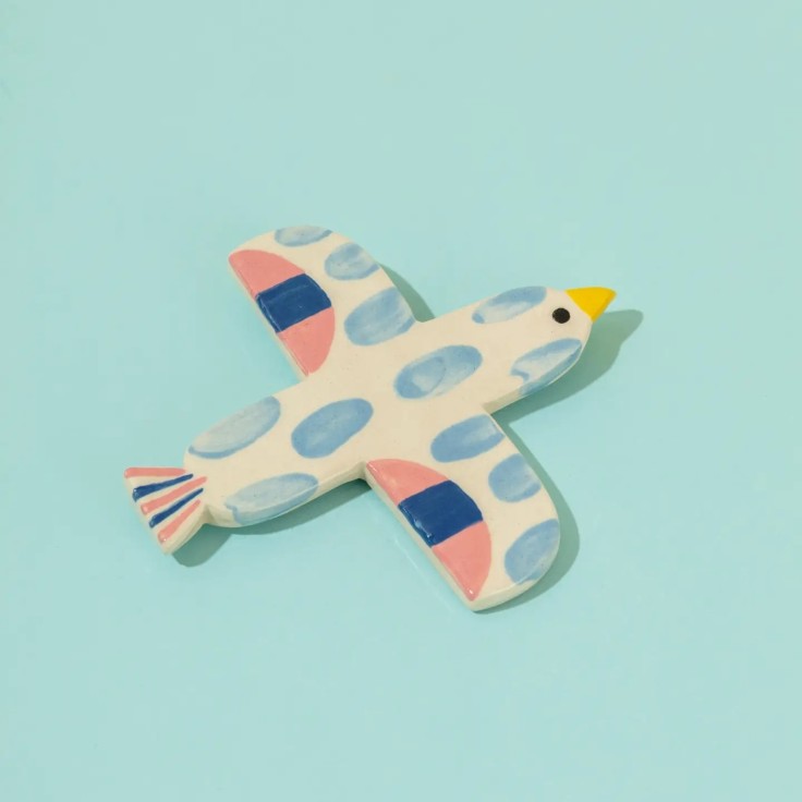 Céramique Oiseau Bird Baby Blue