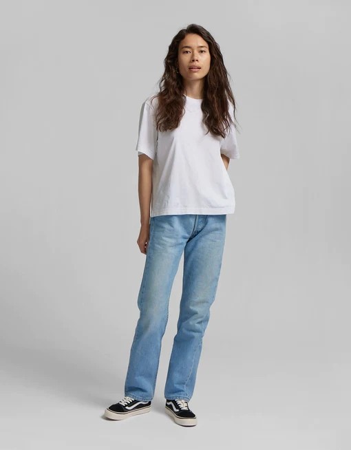 Tee-Shirt Oversized Pearly Purple Coton Bio