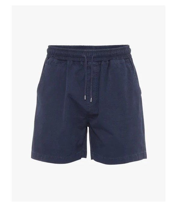 Short Twill Navy Blue Coton...