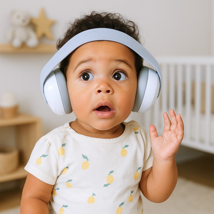 Casque anti-bruit evolutif 2-en-1 bébé et enfant