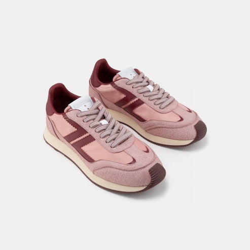 Baskets Omega Vegan Matière recyclée Rose