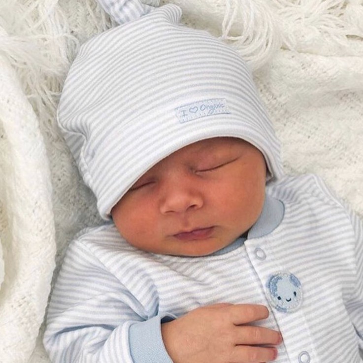 Bonnet naissance en coton bio GOTS