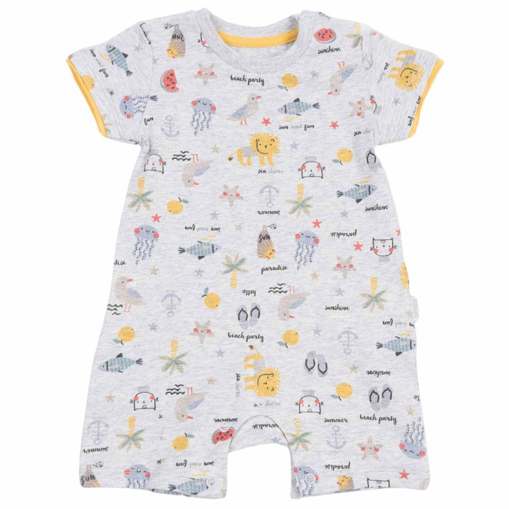 Combishort bébé en coton bio, Summer