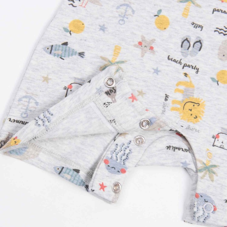 Combishort bébé en coton bio, Summer
