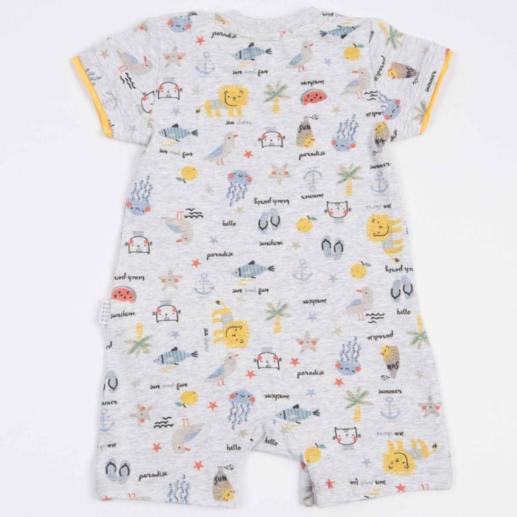 Combishort bébé en coton bio, Summer