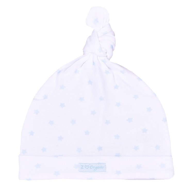 Bonnet naissance en coton bio GOTS