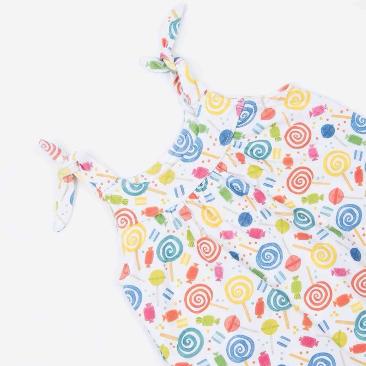 Combishort bébé fille en coton bio, Candy