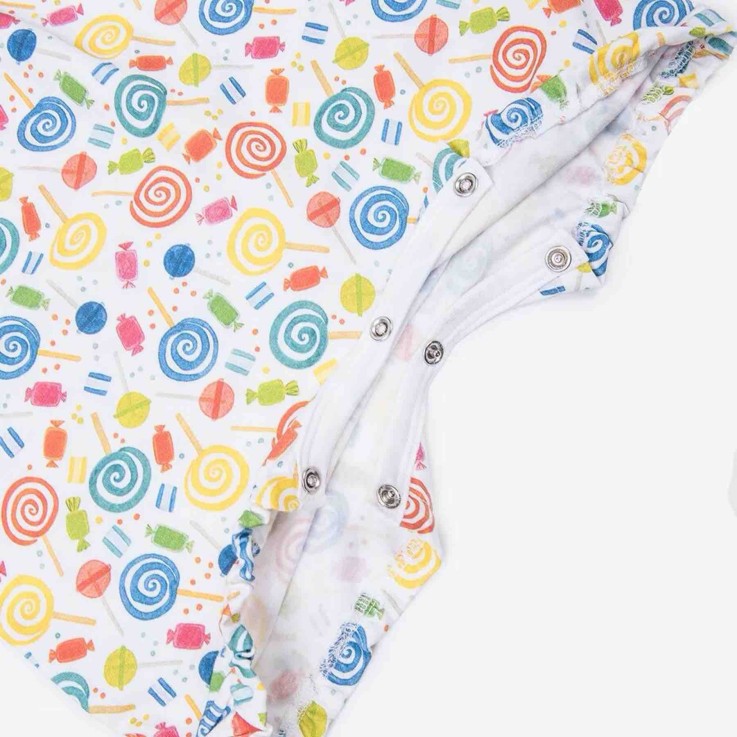 Combishort bébé fille en coton bio, Candy