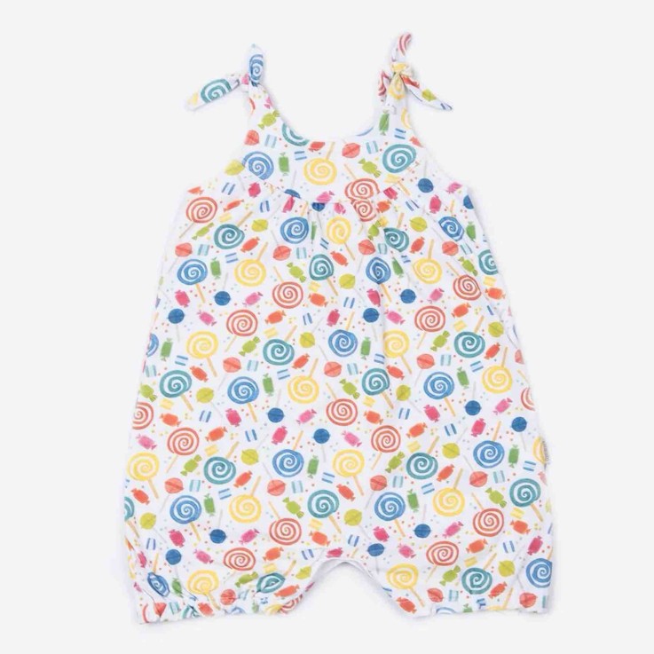 Combishort bébé fille en coton bio, Candy