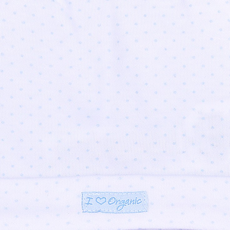 Bonnet naissance en coton bio GOTS