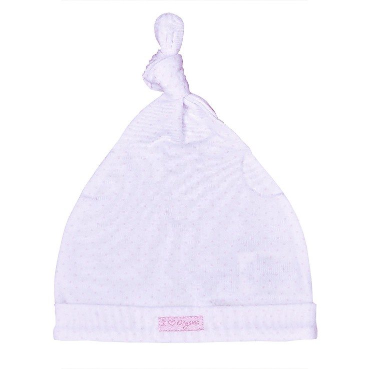 Bonnet naissance en coton bio GOTS