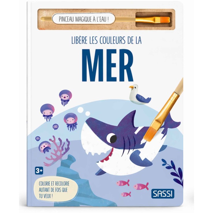 Coloriage à l'eau pinceau magique - mer