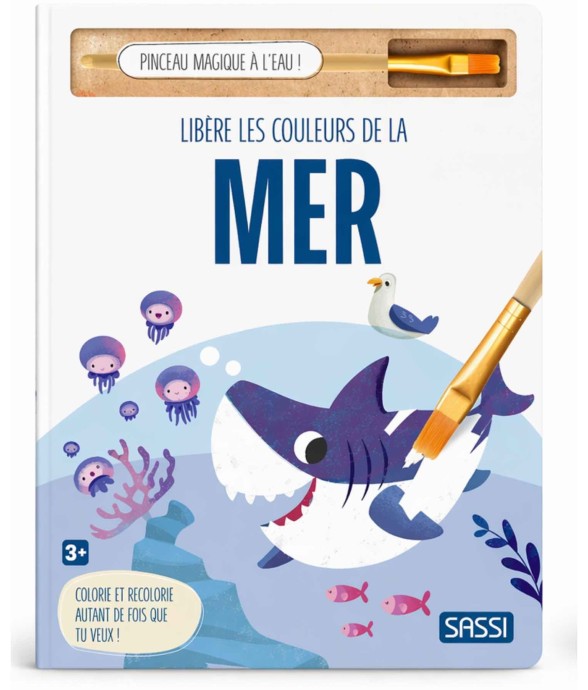 Coloriage à l'eau pinceau...