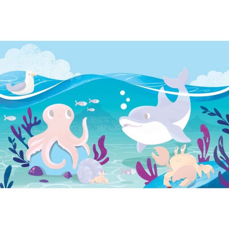 Coloriage à l'eau pinceau magique - mer