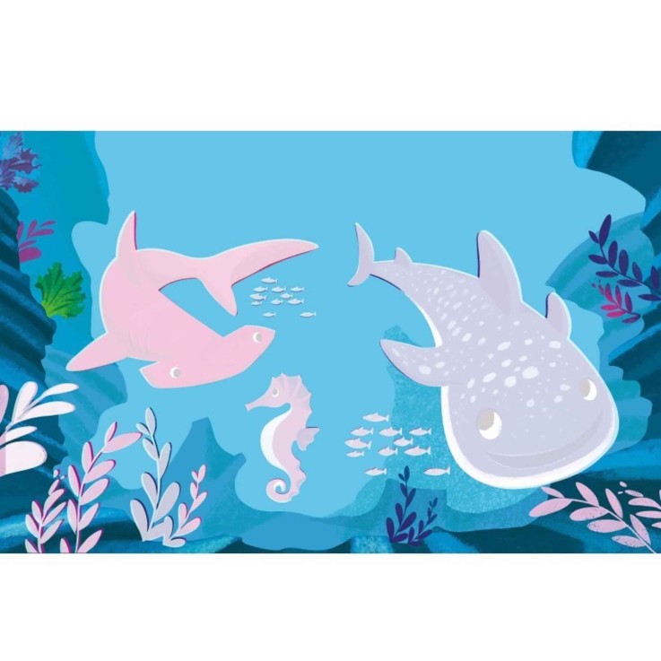 Coloriage à l'eau pinceau magique - mer