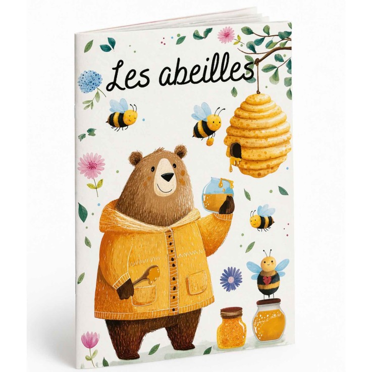 Puzzle magique à l'eau enfant 54 pièces coloriage réutilisable - Les abeilles