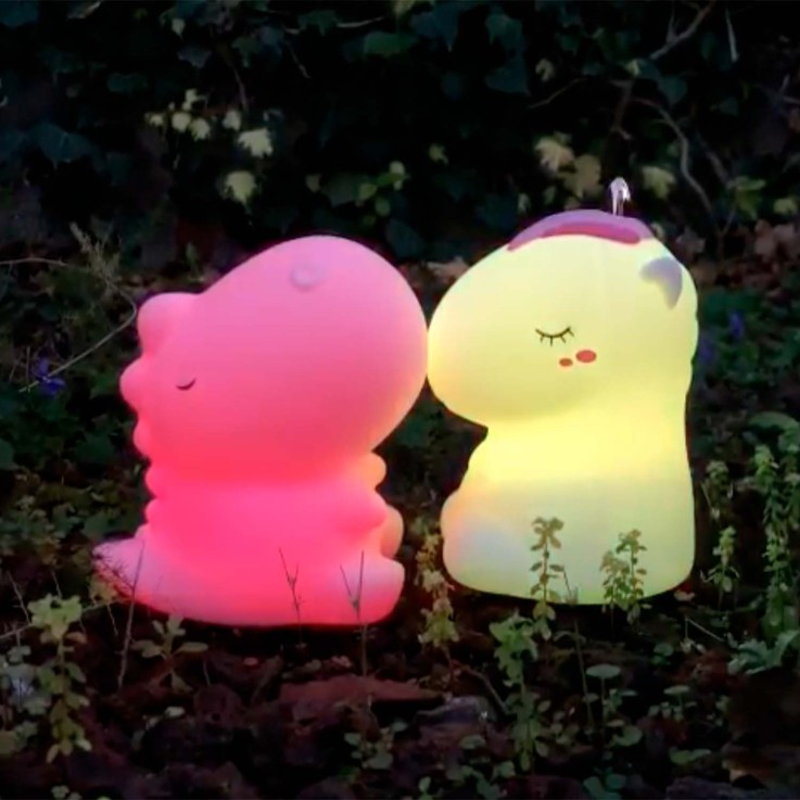 Veilleuse lumineuse tactile avec télécommande, Dino