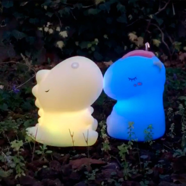 Veilleuse lumineuse tactile avec télécommande, Dino