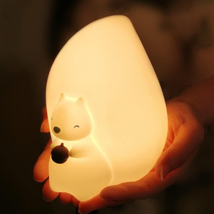 Veilleuse lumineuse avec télécommande, Écureuil