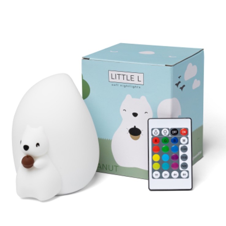 Veilleuse lumineuse avec télécommande, Écureuil