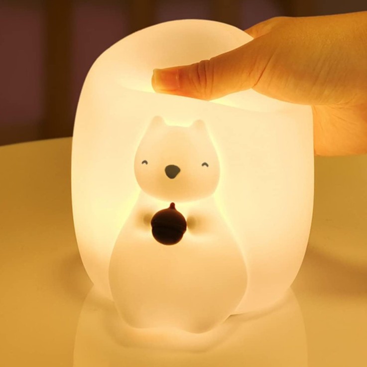 Veilleuse lumineuse avec télécommande, Écureuil