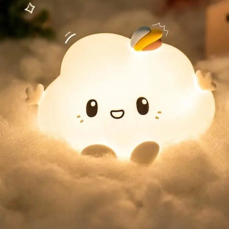 Veilleuse lumineuse tactile avec télécommande, Nuage
