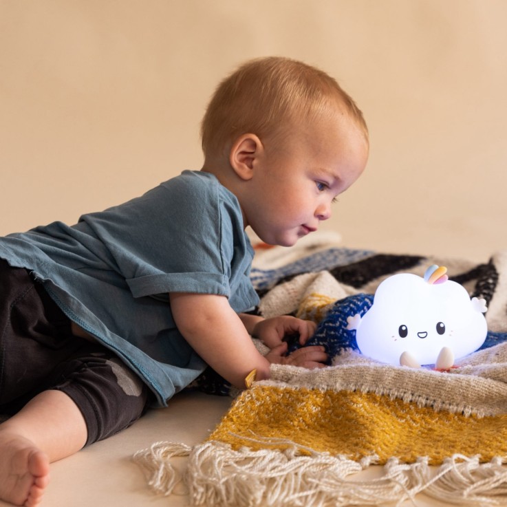 Veilleuse lumineuse tactile avec télécommande, Nuage