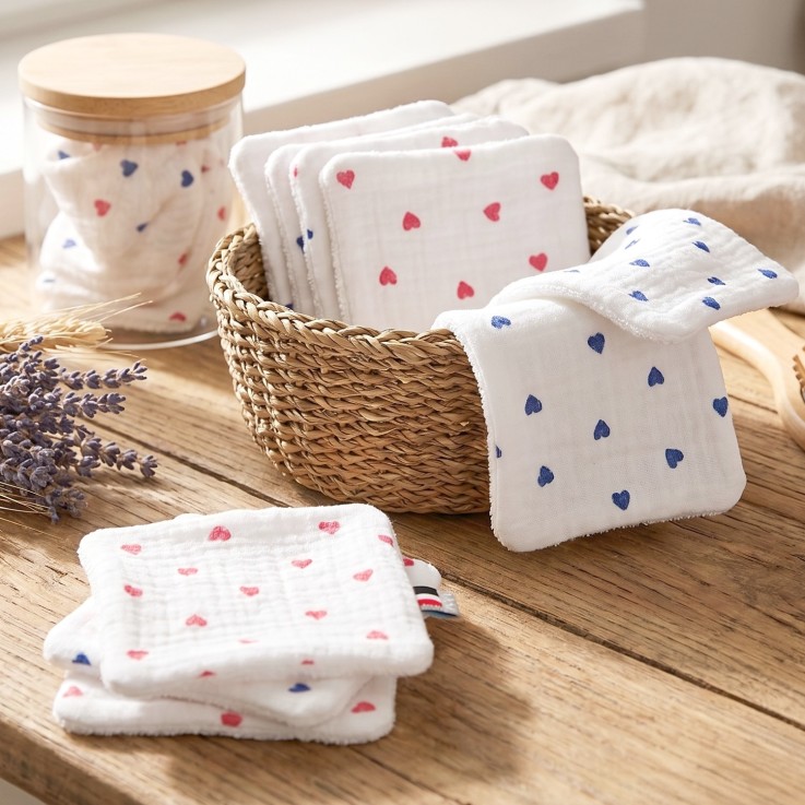 Lingettes bébé lavables 8 pièces, Lovio