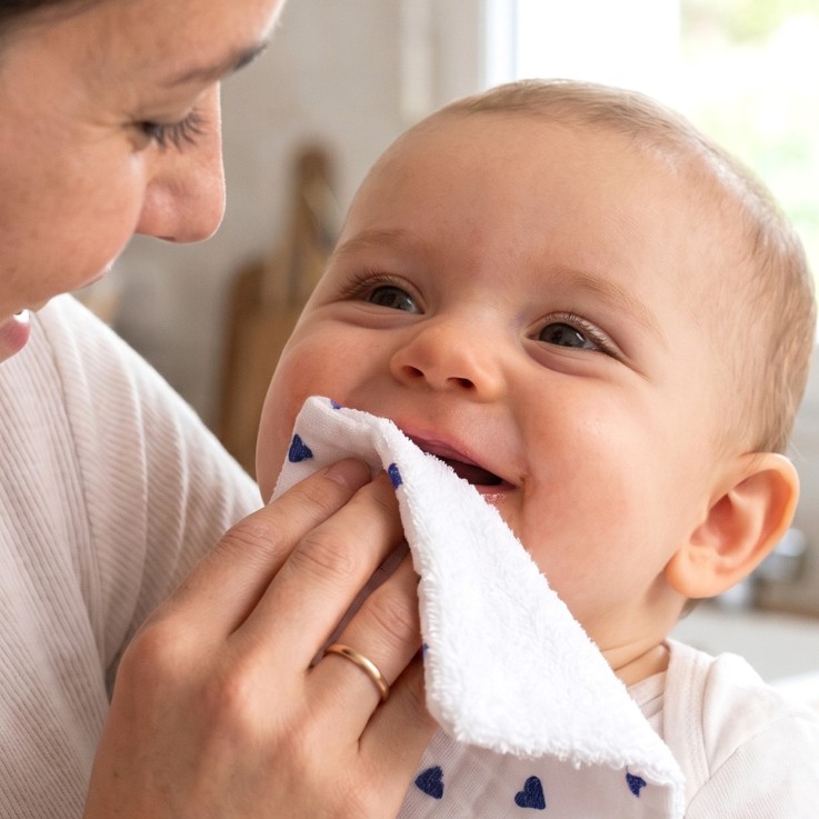 Lingettes bébé lavables 8 pièces, Lovio