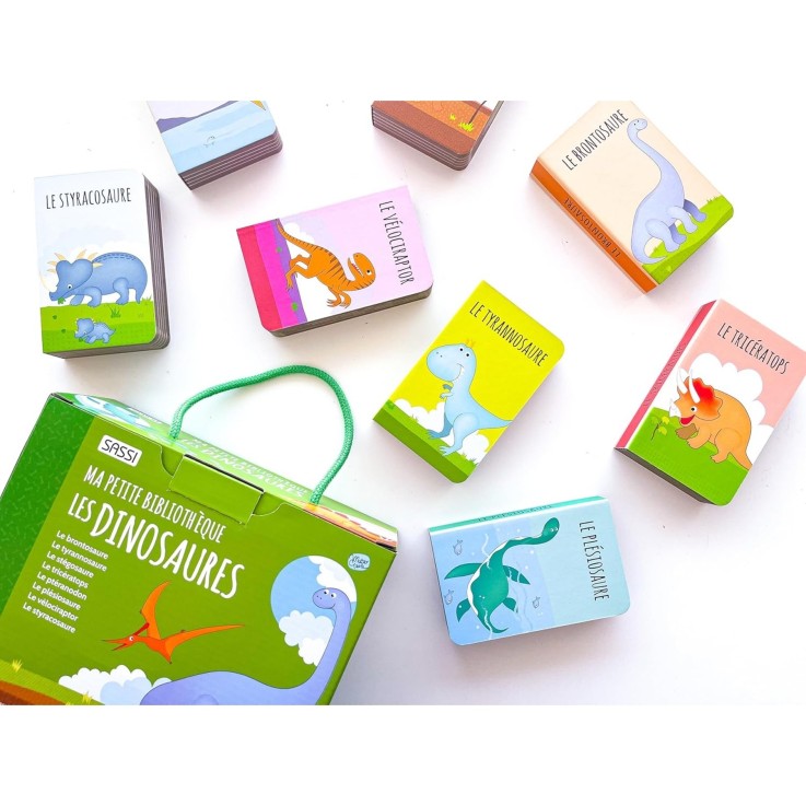 Lot de 8 Livres - Ma petite bibliothèque - Les dinosaures